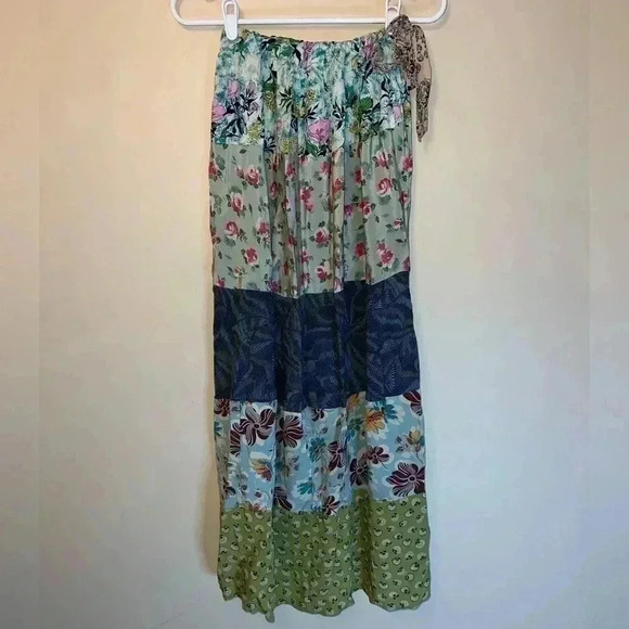 VINTAGE HANDMADE SKIRT MAXI DRESS - Picture 1 of 16